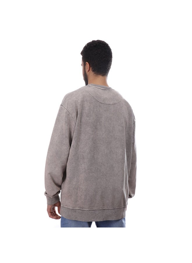 كوب - سويت شيرت رجالي كاجوال بأكمام طويلة من كوب L كافيه - Image 1