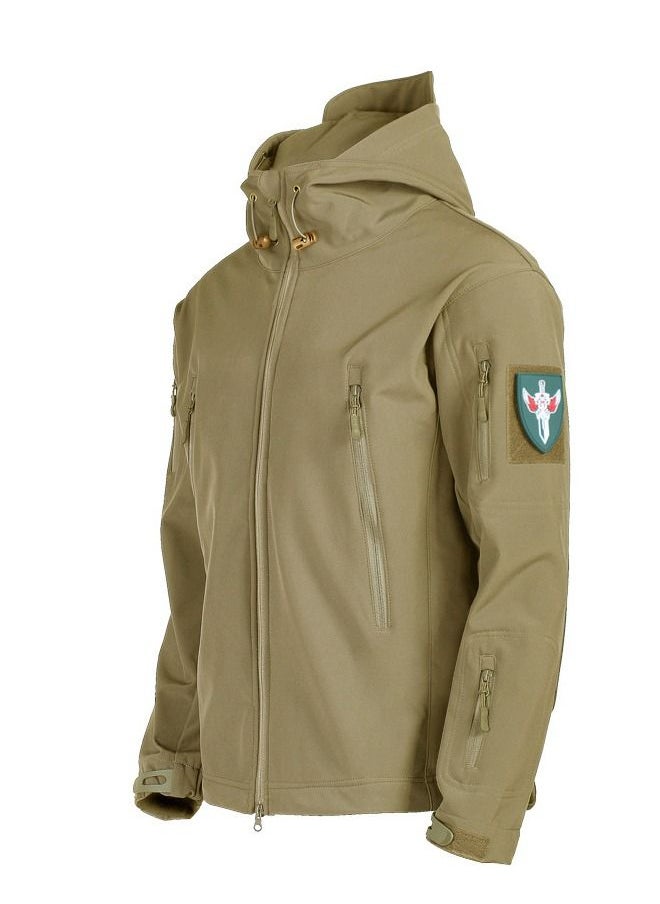 NIBEMINENT - 3-in-1  Men's Outdoor Soft Shell Plus Fleece Windproof Jacket With Detachable Lining Autumn Clothing Coat - Image 1