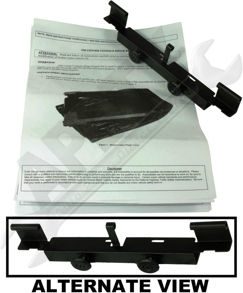 APDTY Center Console Hinge Repair Kit for GM Trucks - Image 4