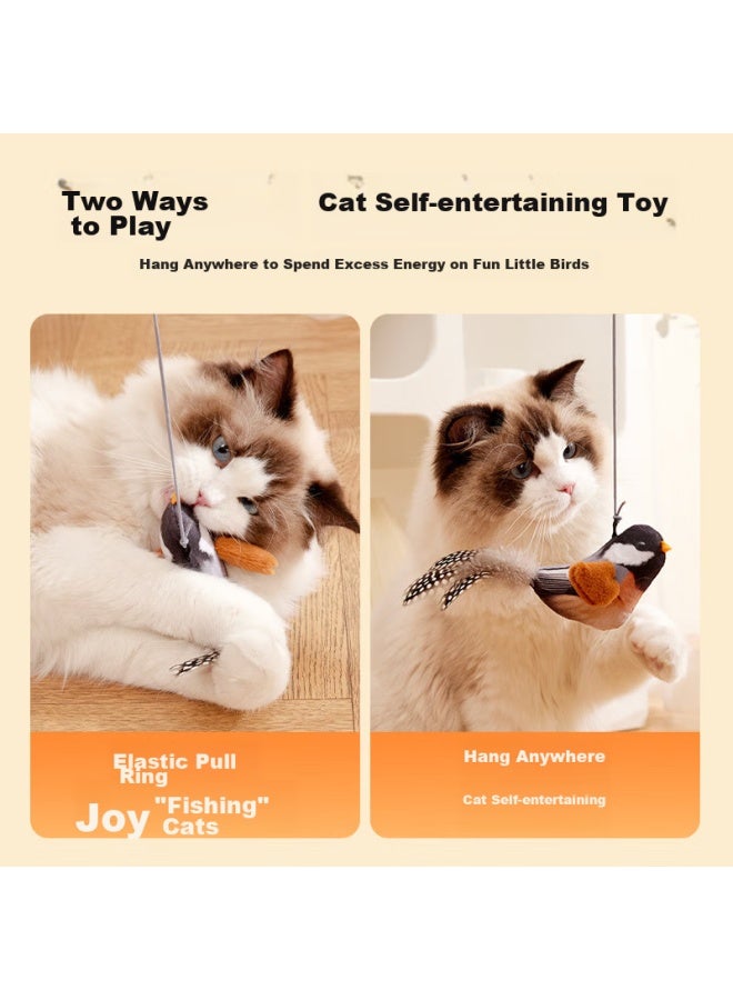 Zigman Cigeman Cat Toy, Interactive Wand, Realistic Bird-calling Toy, Self-entertaining Boredom Relief Device, Durable Chew Toy, Pet Supplies - Image 2
