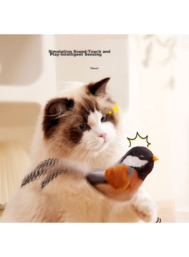 Zigman Cigeman Cat Toy, Interactive Wand, Realistic Bird-calling Toy, Self-entertaining Boredom Relief Device, Durable Chew Toy, Pet Supplies - Image 1