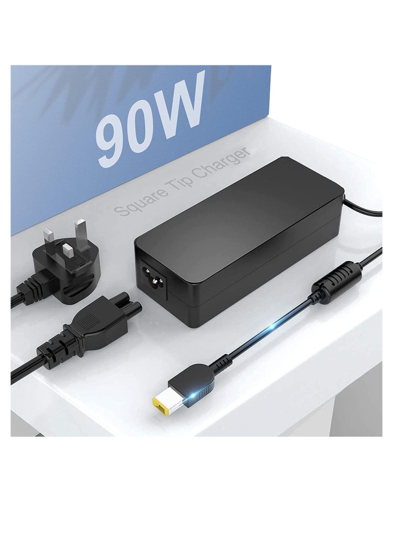 Terabyte Lenovo ThinkPad X1 Carbon AC Power Replacement Adapter Charger – 20V/4.5A/90W - Image 2