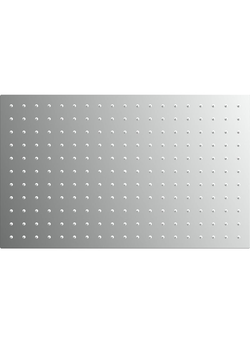 Auriga - AURIGA Overhead Rain Shower | 429mm x 264mm | Rectangle shape | Single Flow | Easy Clean Silicon Nozzles | Stainless Steel 304 | Corrosion Resistant | Easy Installation | 100% openable | SMR300 - N - Image 1