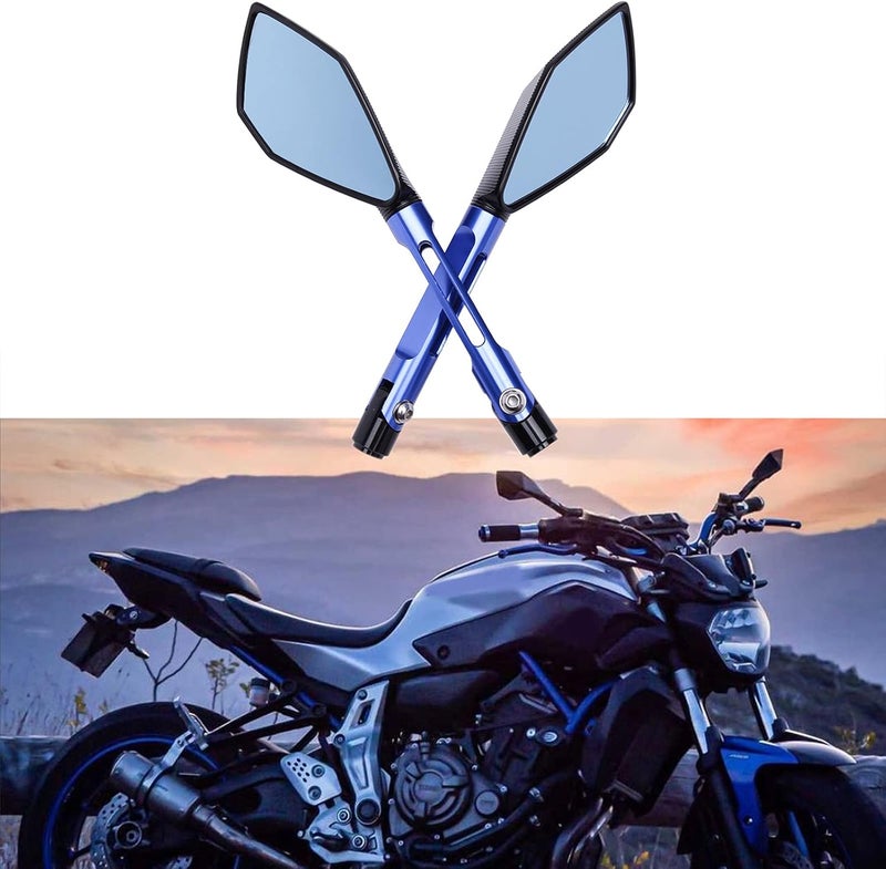 JMTBNO Universal Aluminium Motorcycle Handlebar End Mirrors - Image 1