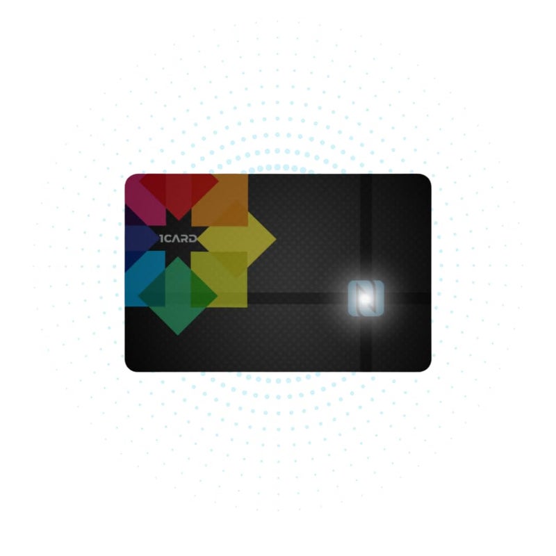 1Card ® Glow - Smart NFC & QR Enabled Digital Business Card Digital Visiting Card - Just Tap to Share Contact - Smart Networking Card with Advanced NFC Technology (White LED) - Image 2