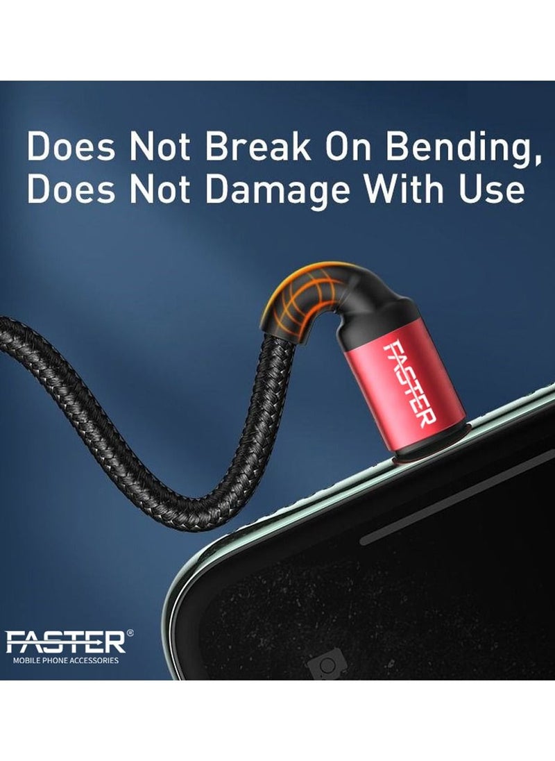 Faster FASTER  Type-C To Type-C  FC-60W 3A PD Cable QC3.0 And PD3.1 Compatible  - Image 4