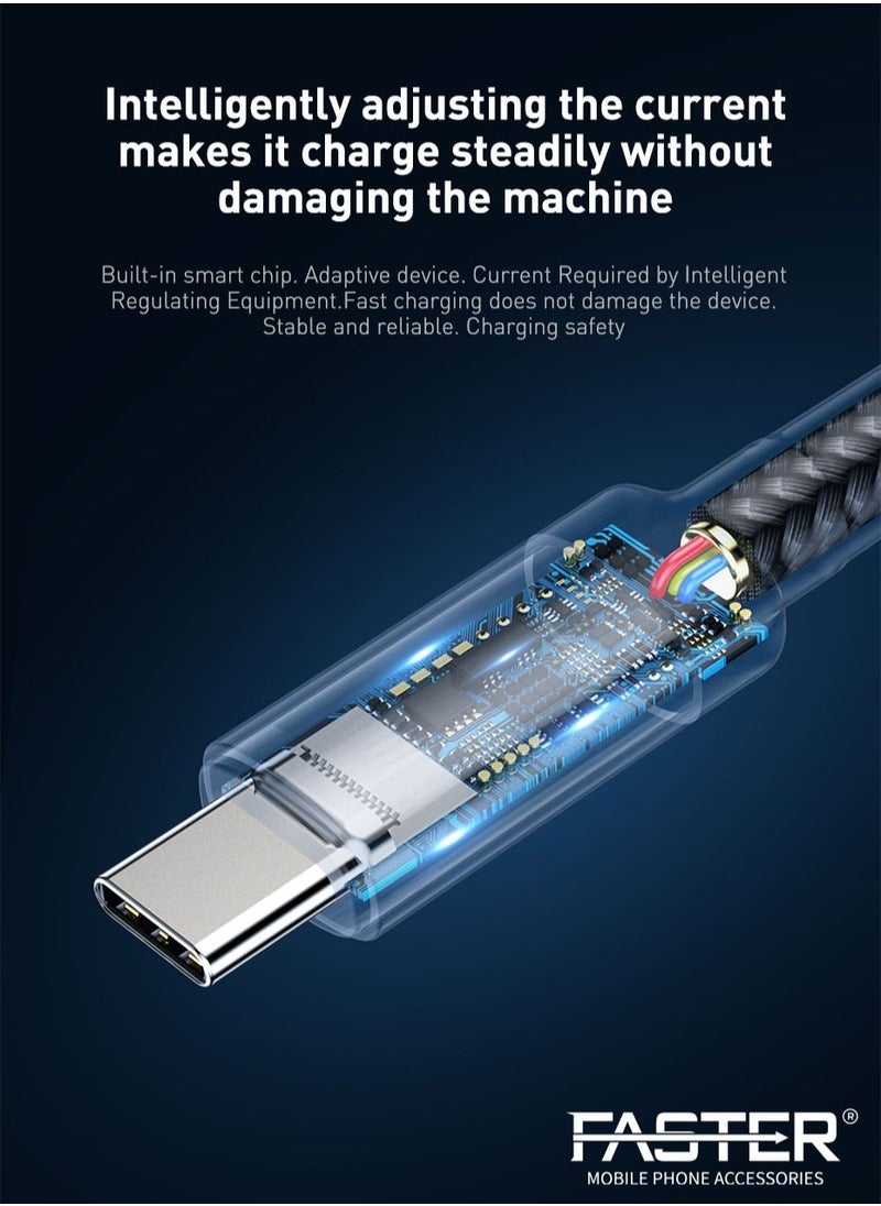 Faster FASTER  Type-C To Type-C  FC-60W 3A PD Cable QC3.0 And PD3.1 Compatible  - Image 5