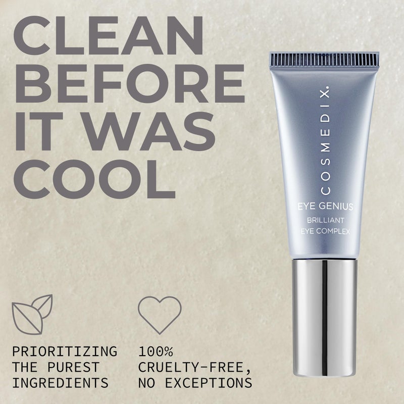 COSMEDIX Brilliant Under Eye Cream for Dark Circles & Puffiness - Firming Eye Serum for Fine Lines, Wrinkles & Puffy Eyebags - Image 5