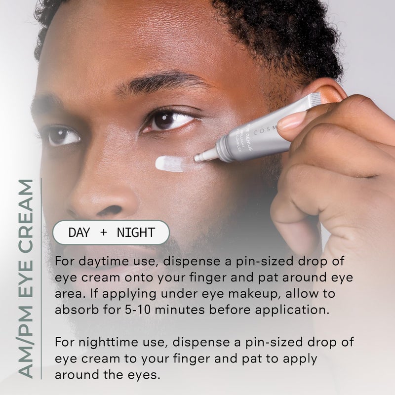 COSMEDIX Brilliant Under Eye Cream for Dark Circles & Puffiness - Firming Eye Serum for Fine Lines, Wrinkles & Puffy Eyebags - Image 4