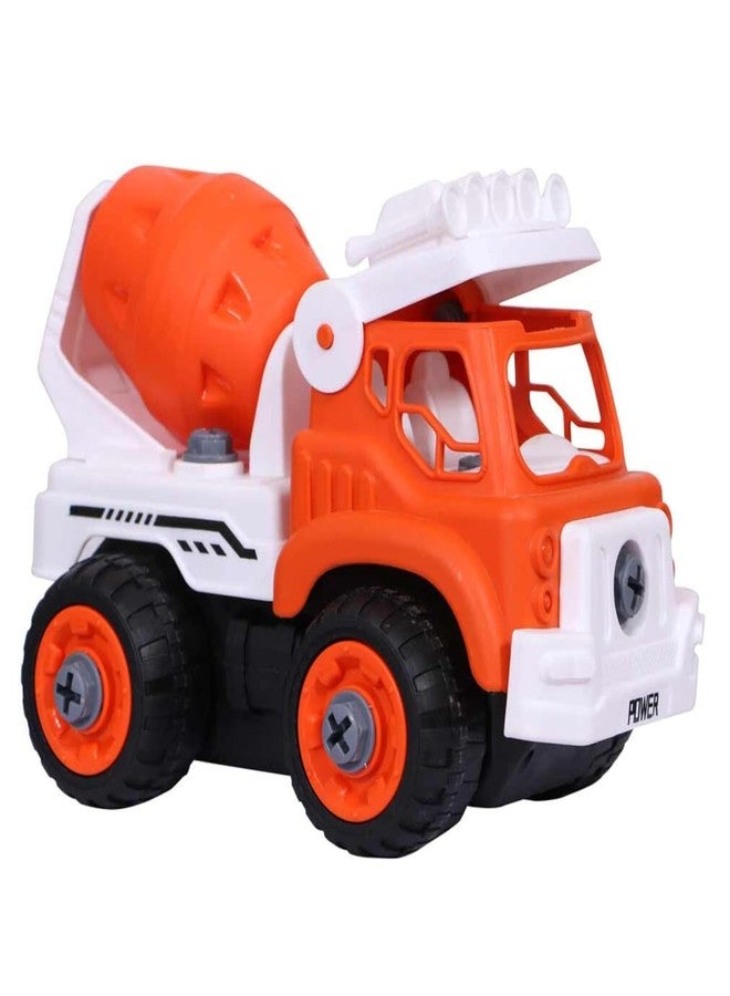 MAPA PLAY Mixer Truck Cement Truck Construction Vehicle Toy Automobile Construction Engineering Plastic Friction Power Toy Trucks Exclusive Toys for Kids - Image 4