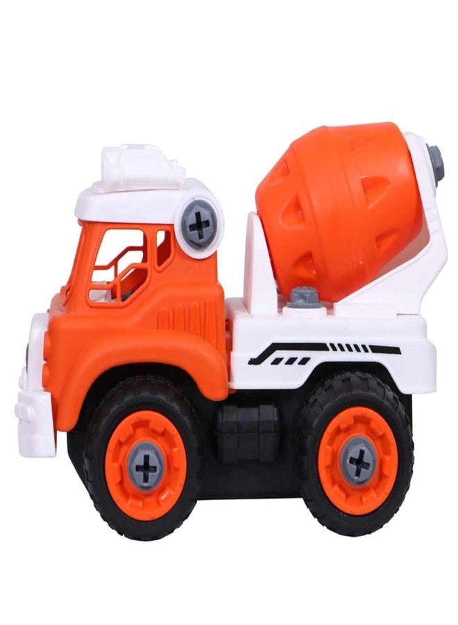 MAPA PLAY Mixer Truck Cement Truck Construction Vehicle Toy Automobile Construction Engineering Plastic Friction Power Toy Trucks Exclusive Toys for Kids - Image 3
