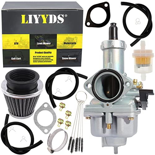 LIYYDS PZ30 Carburetor Filter kit Compatible with 125cc 140cc 150cc 160cc 200cc 250cc 300cc CG 4-stroke Engine XR200 XR200R Motorcycles ATV Go Kart Kazuma SunL Roketa Mikuni Baja CRF KLX TTR - Image 1
