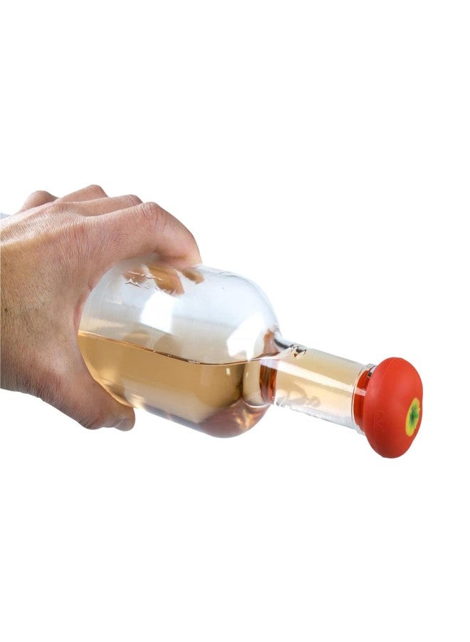 Charles Viancin - Tomato Silicone Bottle Stopper - Creates an Airtight Seal on Standard Bottles - BPA-Free, Food-Grade Silicone - Dishwasher Safe - Image 5