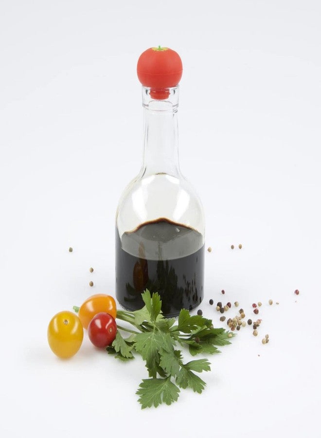 Charles Viancin - Tomato Silicone Bottle Stopper - Creates an Airtight Seal on Standard Bottles - BPA-Free, Food-Grade Silicone - Dishwasher Safe - Image 4