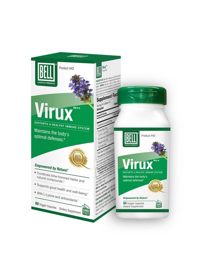 Bell Virux™ L Lysine And Red Marine Natural Herbal Blend Unique Supplement To Boost The Immune System Lysine 1000Mg Capsules  - Image 2