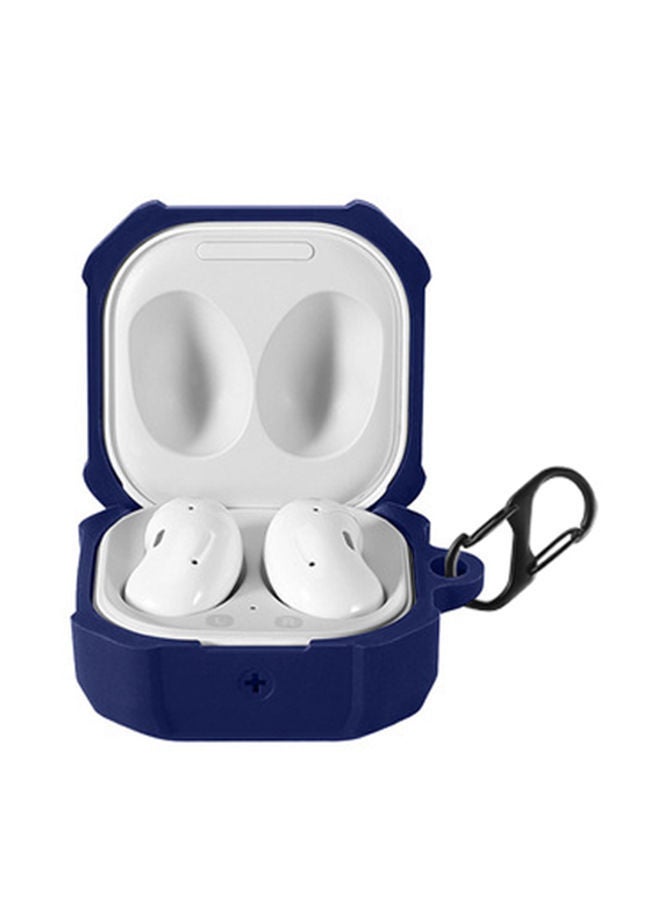 NIBEMINENT Robust Silicone Case For Samsung Galaxy Buds Live/Buds Pro/Buds 2/Buds 2 Pro Navy  - Image 4