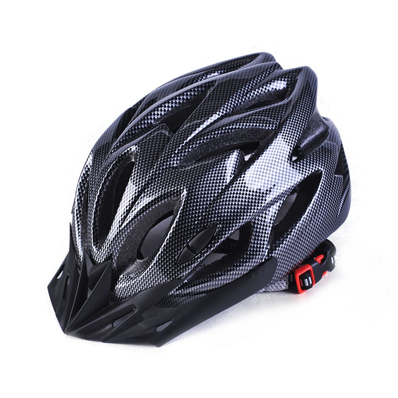 Generic Childrens adult riding helmet sliding bicycle mountain bike skateboard roller skating integrated helmet wholesale agent Carbon fiber Black 