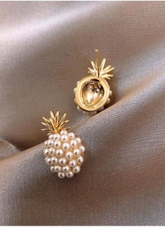 Shein Faux Pearl Pineapple Design Stud Earrings  - Image 2