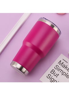 Factory direct supply foreign trade 304 stainless steel car Cup 20oz 30oz ice Cup car thermos cup logoRose -30oz Rose -30oz