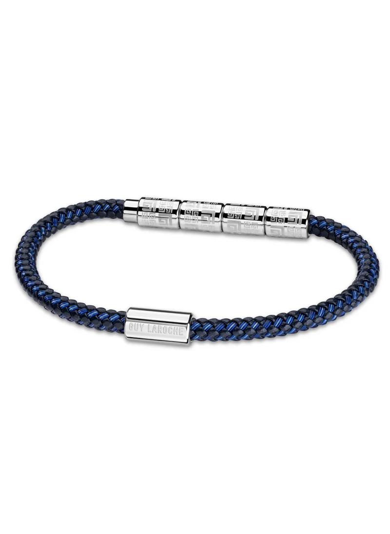 Guy Laroche Guy Laroche Pierre Blue and Silver Bracelet for Men