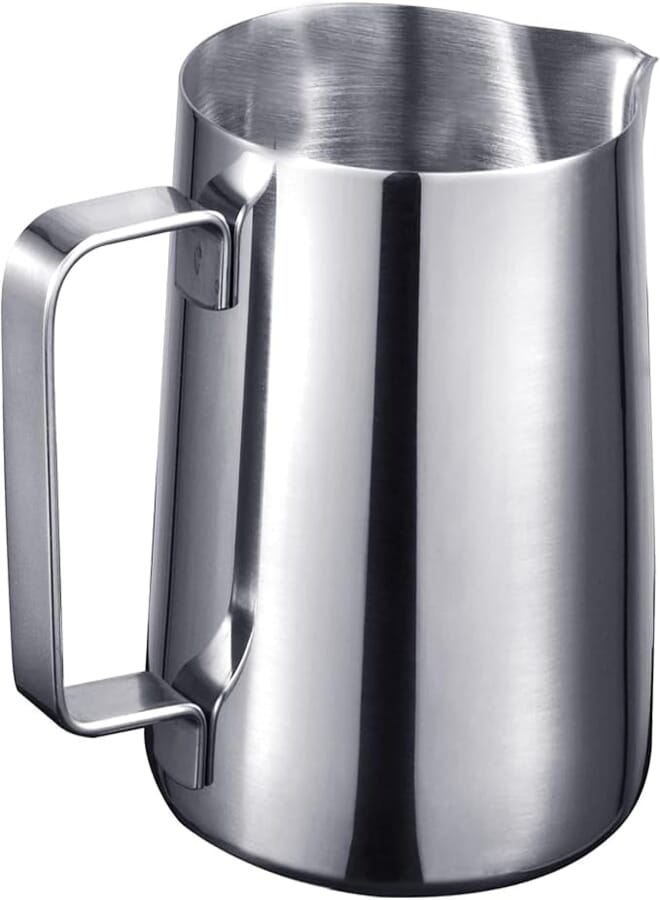Home Brand Home-Brand Home Brand Stainless Steel 550ml Milk Frothing Pitcher Measurements on Both Sides Inside Perfect for Espresso Machines Milk Frothers Latte Art, Silver