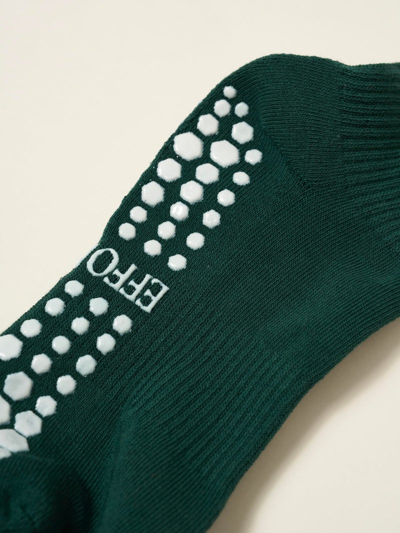 Shapes Studio Half Calf Grip Socks, Cute Fruit Pilates Socks, Ruffle Socks, Non-Slip for Barre Yoga (US, Numeric, 5, 10, Regular, Regular, Effortless Club Signature, Effortless Club) - Image 5