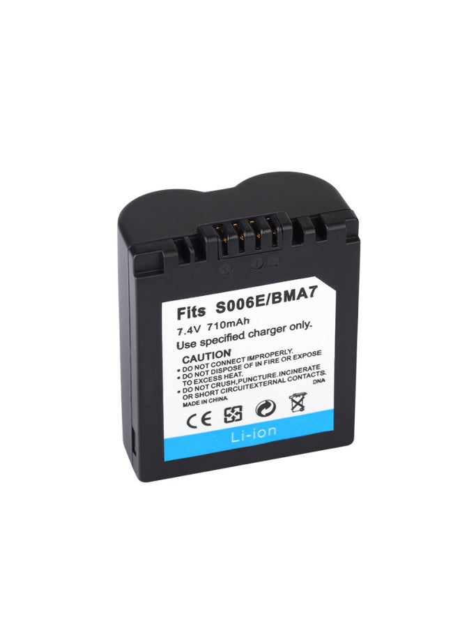 Applicable CGA-S006 Camera Battery S006 Lithium Battery Compatible S006E DMW-BMA7-Standard Capacity:1200MAH