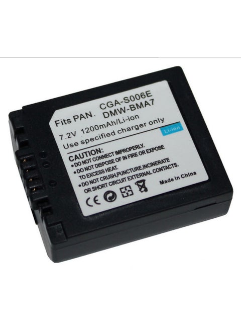 Applicable CGA-S006 Camera Battery S006 Lithium Battery Compatible S006E DMW-BMA7-Standard Capacity:1200MAH