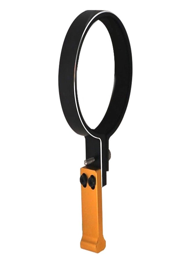 Vgoohobby RC Transmitter Steering Wheel Trigger One-Handed Control Adapter Compatible with Flysky gt5 Traxxas TQI Dumborc Remote Controller Transmitter 1.55"-1.65" Steering Wheel (Orange) - Image 4
