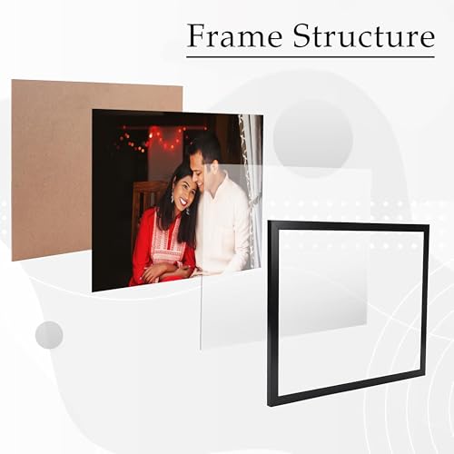 Rousrie A4 Photo Frames For Wall With Acrylic Top Set Of 2 | DIY Photo Frames For Wall Decoration Wall Mount, Different Size - Image 4