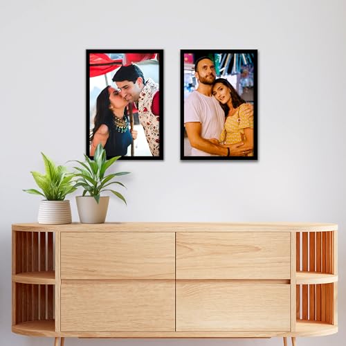 Rousrie A4 Photo Frames For Wall With Acrylic Top Set Of 2 | DIY Photo Frames For Wall Decoration Wall Mount, Different Size - Image 2