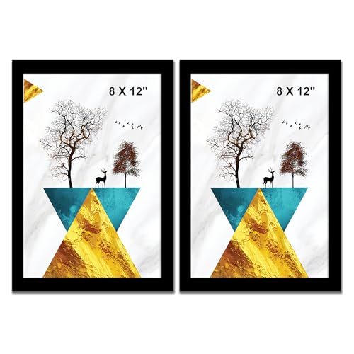 Rousrie A4 Photo Frames For Wall With Acrylic Top Set Of 2 | DIY Photo Frames For Wall Decoration Wall Mount, Different Size - Image 1