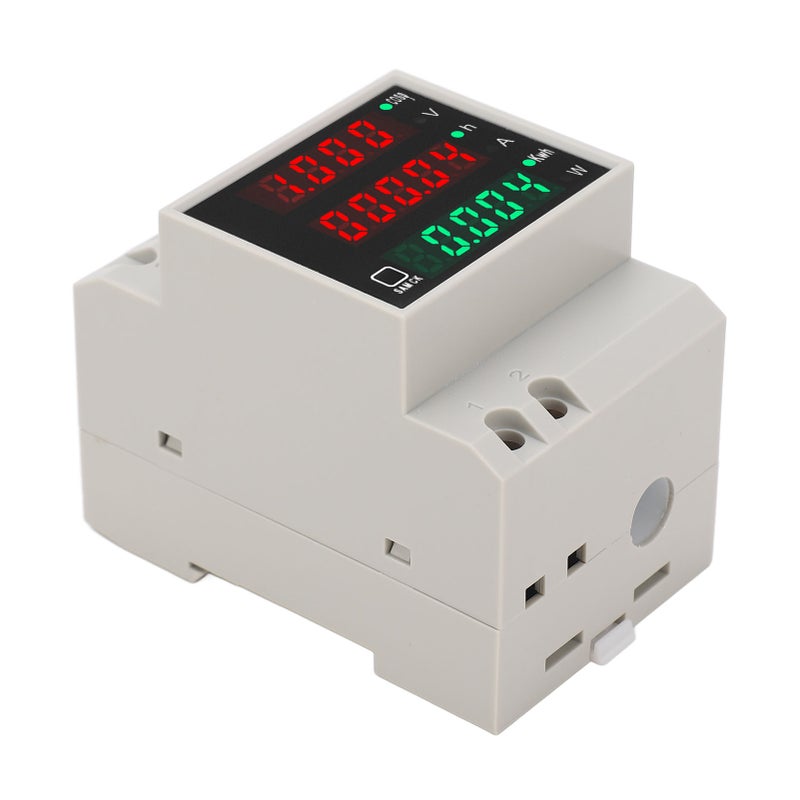 AC80‑300V 100A DIN Rail Power Meter Digital Display Voltage Current Time Power KWh Multifunctional Voltmeter - Image 2