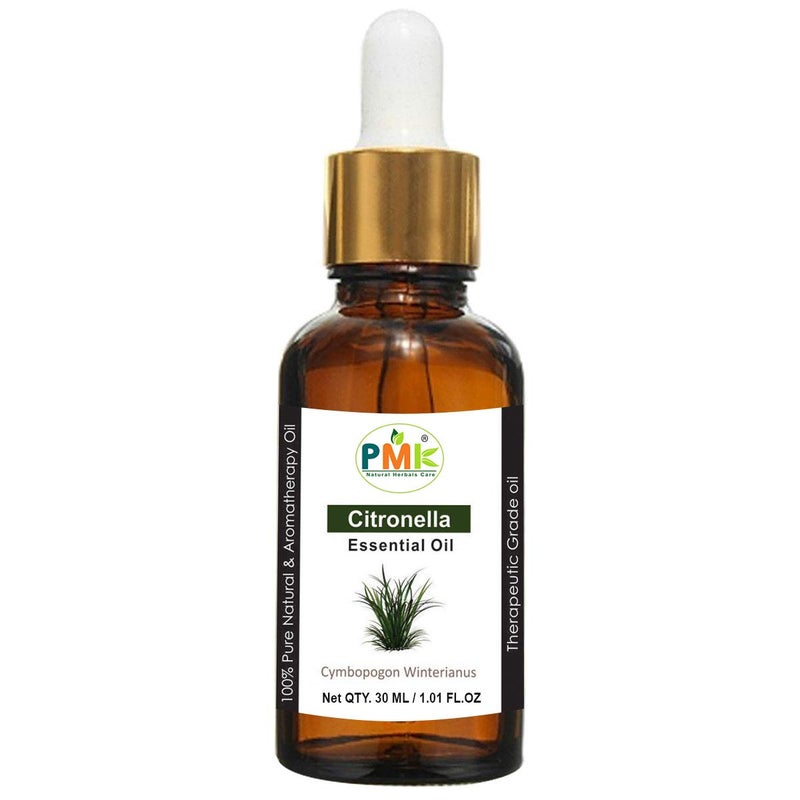PMK PMK Pure Natural Citronella Essential Oil for Hair Skin Care Mosquito Repellent 30 ML 