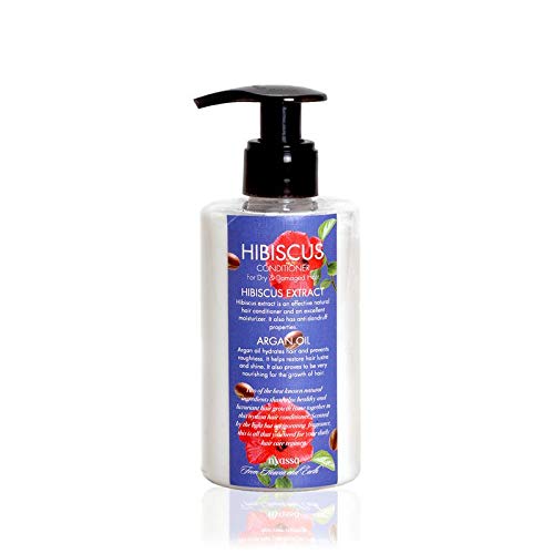 Nyassa Hibiscus Conditioner 250 ml. Hibiscus extracts and Moroccan Argan oil that helps nourish damage hair. No Parabens,Sulfates,Silicons.Vegan. Cruelty free - Image 5