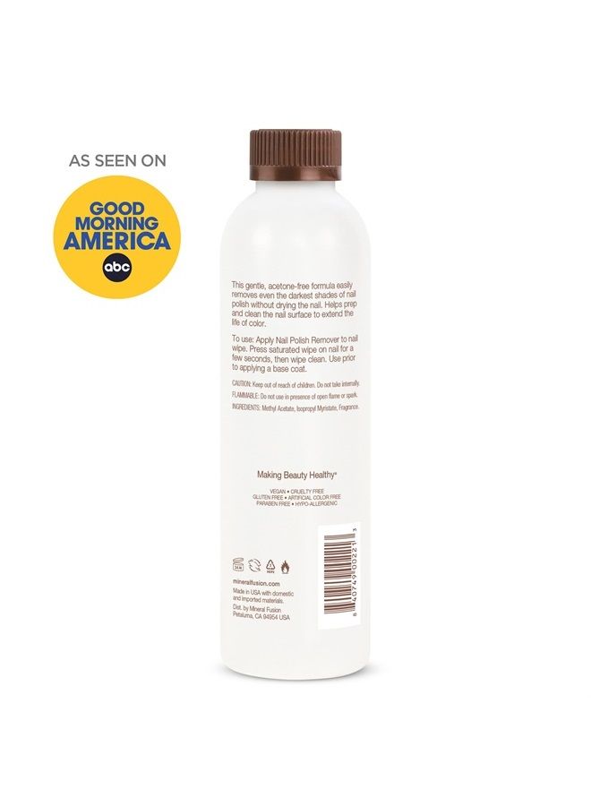 Mineral Fusion Nail Polish Remover, Acetone-Free & Non Drying for Regular & Shellac Nail Polishes, 6 Ounce - Image 3