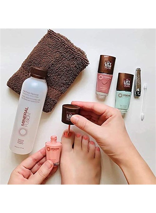 Mineral Fusion Nail Polish Remover, Acetone-Free & Non Drying for Regular & Shellac Nail Polishes, 6 Ounce - Image 4