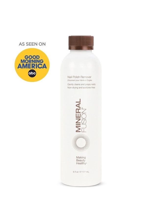 Mineral Fusion Nail Polish Remover, Acetone-Free & Non Drying for Regular & Shellac Nail Polishes, 6 Ounce - Image 2