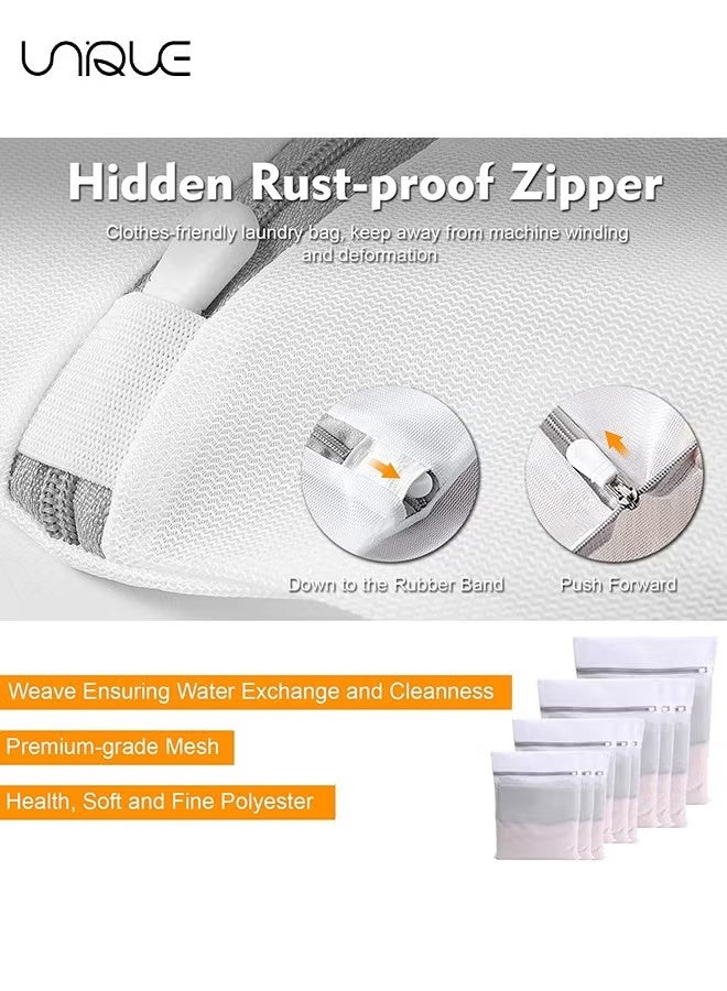 Unique Laundry Bag, 2 XX-Large Honeycomb Delicates Bags for Washing Machine, 24 x 24 Inches Laundry Bags, Mesh Wash Bag, Travel Storage Organize Bag, Travel Laundry Bag (White, 2 Large) - Image 5