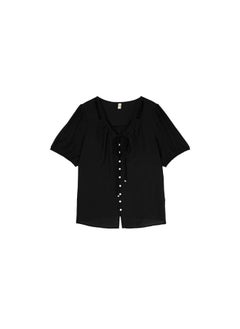 Double Day Summer New Fat Sister Plus Size Women's Wear Design Sense Hollow Short Sleeve Top L2 8