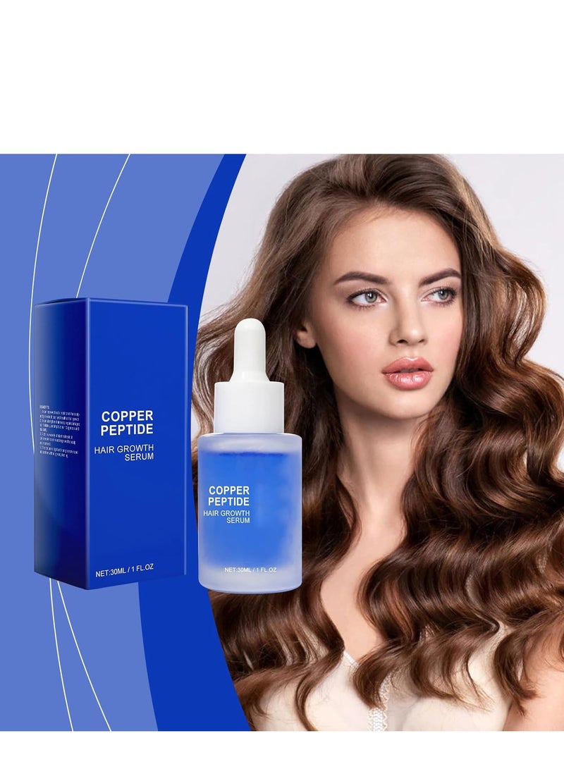 كوبر ببتيدات النحاس للشعر، سيروم ببتيد النحاس لنمو الشعر، سيروم متقدم لببتيد النحاس لإعادة نمو الشعر، ببتيد النحاس للنساء والرجال، سيروم ببتيد النحاس لتساقط الشعر، تركيبة ببتيد النحاس للشعر 30 مل - Image 2