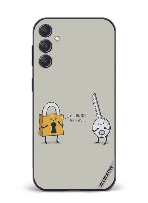 Protective Case Cover For Samsung Galaxy M54 You Are Not My Type Design Multicolour