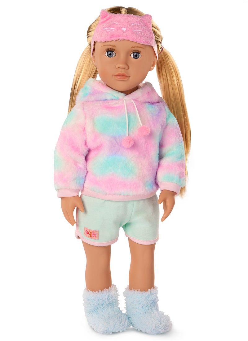 Our Generation Doll With Cat Pajama Mandy  - Image 4