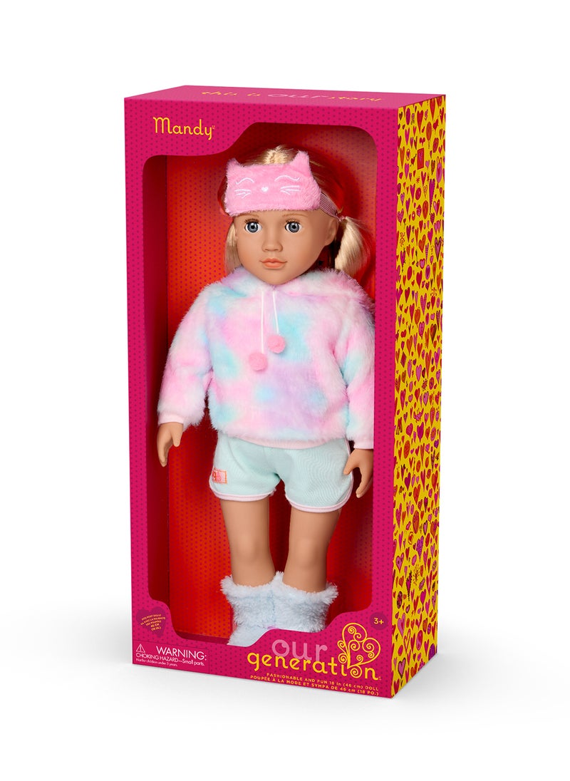 Our Generation Doll With Cat Pajama Mandy  - Image 1