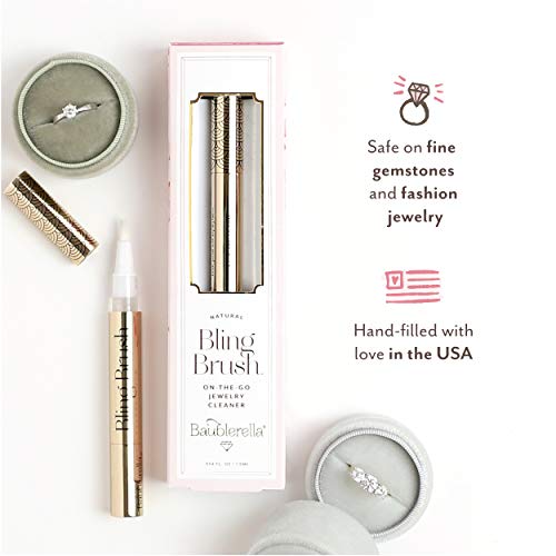 Baublerella Bling Brush, Jewelry Cleaner Pen for Gemstones and Fashion Jewelry, Rinse Free, Made in The USA - Image 4