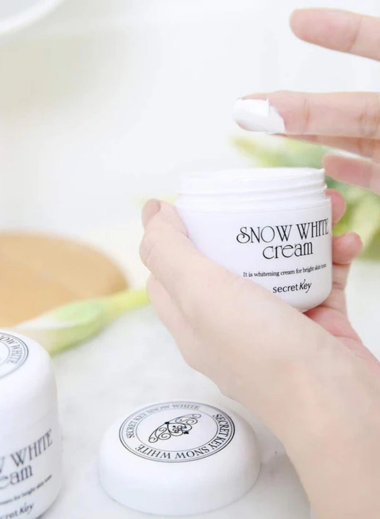 Secret Key Snow White Cream – Brightening & Hydrating Face Cream, 50g – Even Skin Tone & Radiant Glow - Image 3