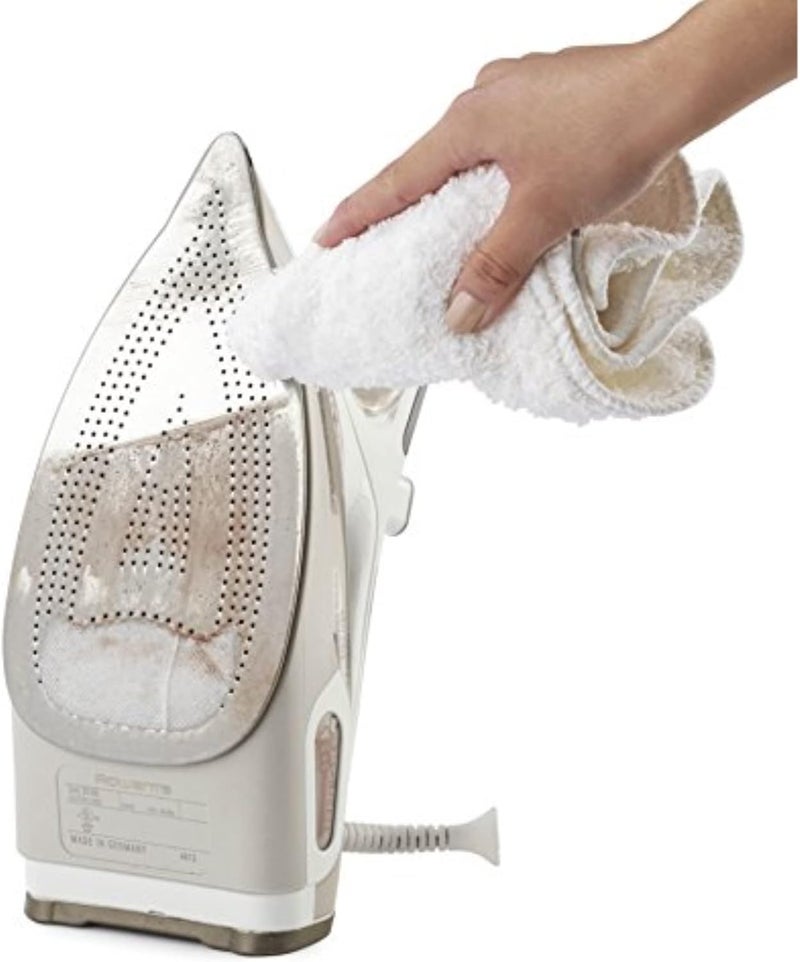 Rowenta ZD110 Non-Toxic Stainless Steel Soleplate Cleaner Kit for Steam Irons with Cleaning and Polishing Cloth - Image 2