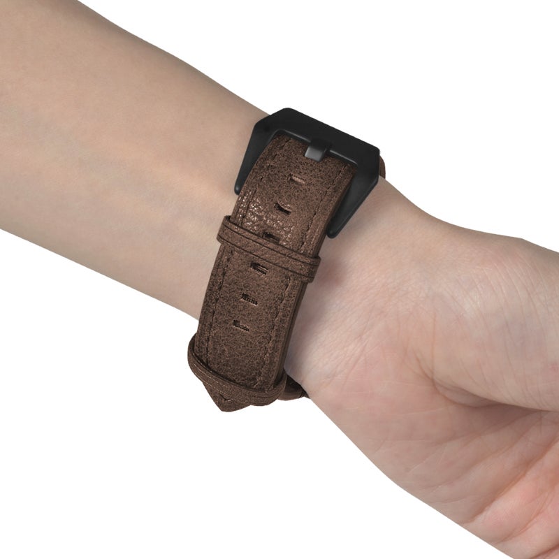 Stainless steel buckle vintage textured strap - Image 4