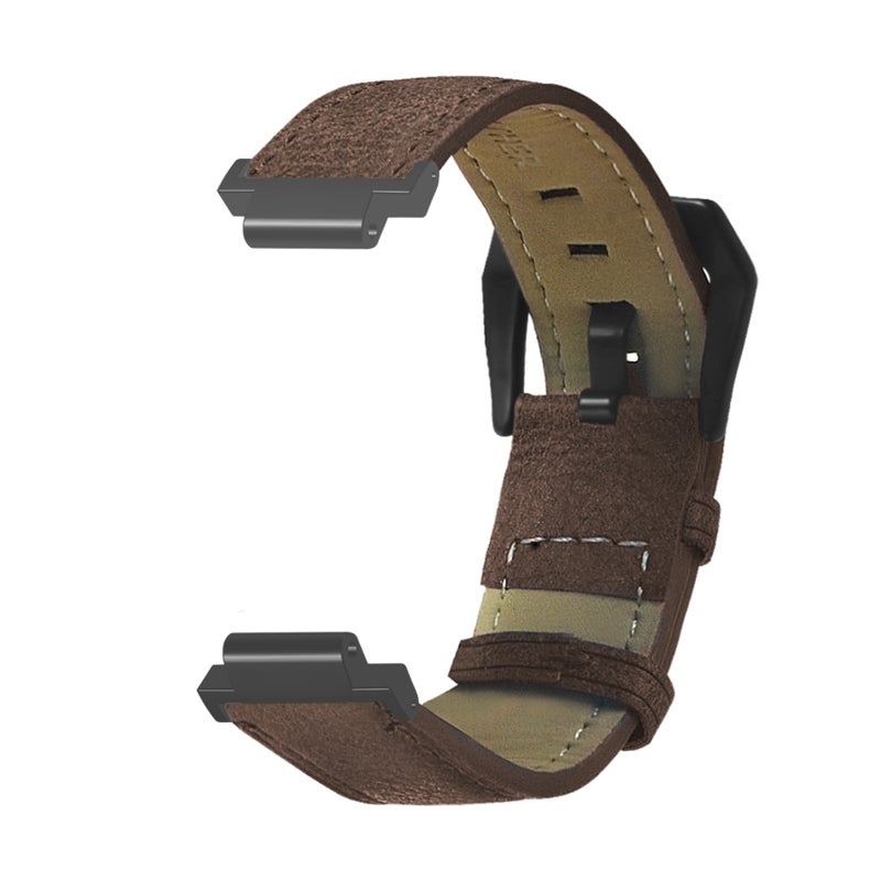 Stainless steel buckle vintage textured strap - Image 2