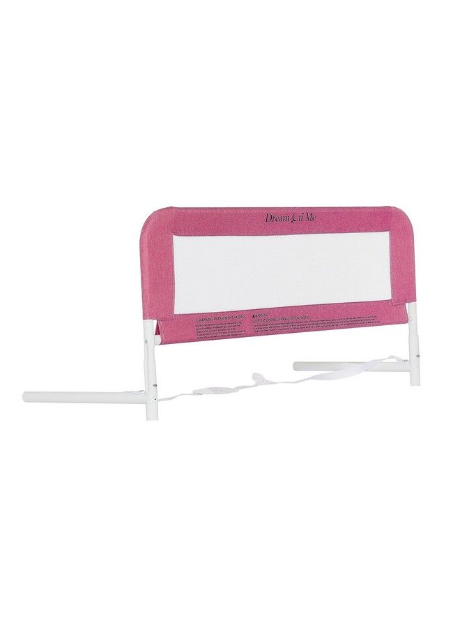 Dream On Me Lightweight Mesh Security Adjustable Bed Rail For Toddler With Breathable Mesh Fabric In Pink - Image 1
